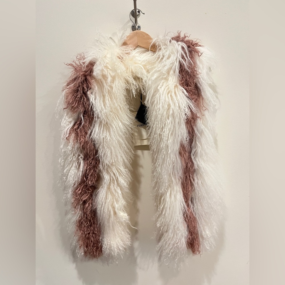 Fendi Ivory and Beige Fur Accessory